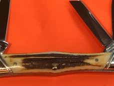 Schatt & Morgan Whittler Knife w/ Super Genuine Stag Horn Handles -1 of 600 -NOS & M/NM