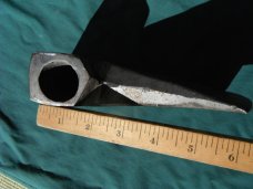 Large, Heavy, Axe head hand forged single bit. 4lbs 14 ozs! Great splitting ax! 