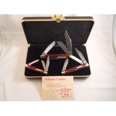 Schrade Old Timer Red Bone Set USA Mint