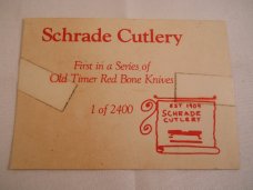 Schrade Old Timer Red Bone Set USA Mint