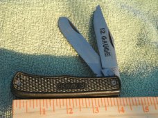 Vintage, Large, United Cutlery UC325 "12 Gauge", 2 Blade Trapper Knife. Made in Japan!!!