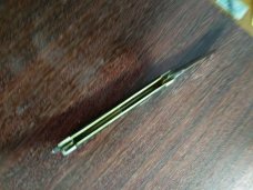 VINTAGE 1920's WINCHESTER 4" CELLULOID SWIRL HANDLE 3 BLADE STOCK KNIFE