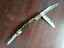 VINTAGE 1920's WINCHESTER 4" CELLULOID SWIRL HANDLE 3 BLADE STOCK KNIFE