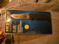 MEYERCO,  Jeff Hall & Blackie Collins design A-OK  ASSISTED OPENING LINER-LOCK FOLDER. NOS/NIB 