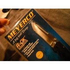 MEYERCO, Jeff Hall & Blackie Collins design A-OK ASSISTED OPENING LINER-LOCK FOLDER. NOS/NIB