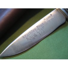 CUSTOM SCAGEL USA STAG Marbles Plus Knife Club 2008 12 Leather Sheath OBO