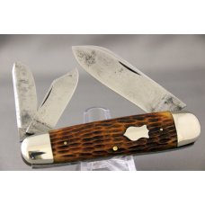 W. R. CASE & SON WHITTLER, Perfect Jigged Bone Handles, 1902-1903, Beautiful and Rare Knife