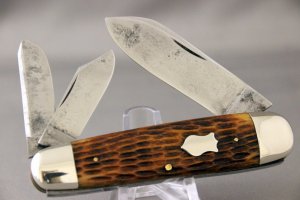 W. R. CASE & SON WHITTLER, Perfect Jigged Bone Handles, 1902-1903, Beautiful and Rare Knife