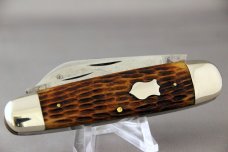 W. R. CASE & SON WHITTLER, Perfect Jigged Bone Handles, 1902-1903, Beautiful and Rare Knife