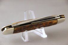 W. R. CASE & SON WHITTLER, Perfect Jigged Bone Handles, 1902-1903, Beautiful and Rare Knife