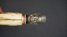 ++ RARE VTG MIDWEST JAPAN Fixed Blade Knife w/Stag Handle & 