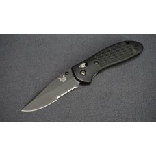 BENCHMADE USA GRIPTILIAN 551 MEL PARDUE WBLACK COMBO BLADE - RECONDITIONED