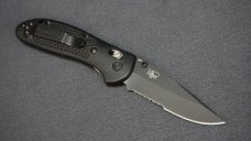 + BENCHMADE USA GRIPTILIAN 551 MEL PARDUE W/BLACK COMBO BLADE - RECONDITIONED +