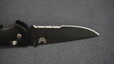 + BENCHMADE USA GRIPTILIAN 551 MEL PARDUE W/BLACK COMBO BLADE - RECONDITIONED +