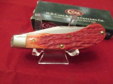 Case XX 2004 Red Bone,  Silver, Script Saddlehorn  Pattern # TB62110SS