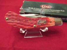 Case XX 2004 Red Bone,  Silver, Script Saddlehorn  Pattern # TB62110SS
