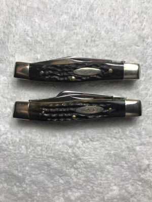 Case 6332 1979 Greenbone stockman and 1979 6232 jack knife 