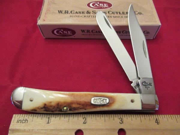 Case XX 1999 Slim Line or Farmers Pattern Vintage Stag Pattern # V52048 Case XX 1999 Slim Line or Farmers Pattern Vintage Stag Pattern # V52048