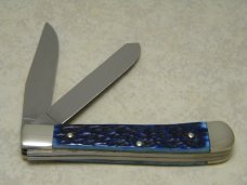 Boker Germany Blue Bone American Armed Forces Series "US Air Force" Trapper Knife in Box c.1990's