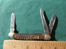 Vintage Schrade Walden, NY #825  3 blade Stockman pocket knife