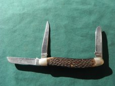 Vintage Schrade Walden, NY #825  3 blade Stockman pocket knife