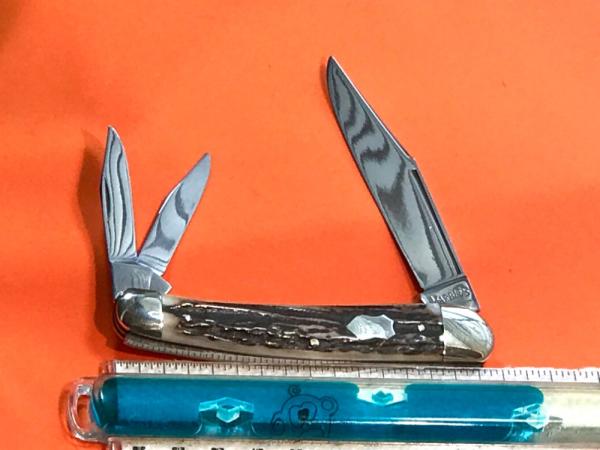 Marbles 3 Blade Whittler (Made in Germany) Great Stag Handles -NOS -Great one to carry or display! Marbles 3 Blade Whittler (Made in Germany) Great Stag Handles -NOS -Great one to carry or display!