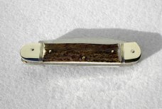 BRAND NEW HUBERTUS SOLINGEN GERMANY 11CM GENUINE STAG AUTO LEVER LOCK KNIFE