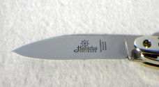 BRAND NEW HUBERTUS SOLINGEN GERMANY 11CM GENUINE STAG AUTO LEVER LOCK KNIFE