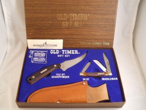 Schrade Old Timer SGS-1 Gift Set USA Mint