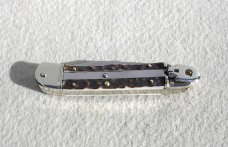 NEW HUBERTUS AUTO 7 1/4" SOLINGEN GERMANY GENUINE STAG LEVER LOCK KNIFE - W/BOX