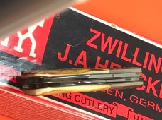 J A Henckels Hand Forged 2 Blade Barlow (HK-16-S) Nice Stag Handles -NOS Loose Knife