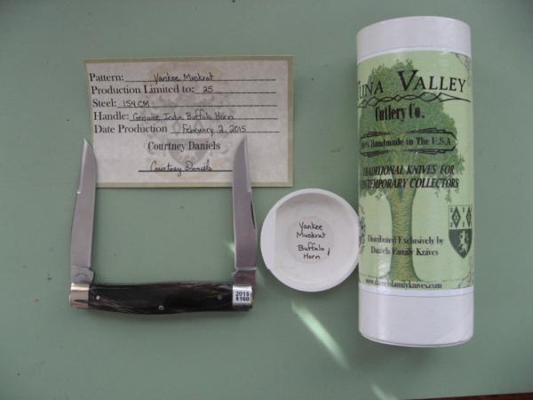TUNA VALLEY BUFFALO HORN YANKEE MUSKRAT
