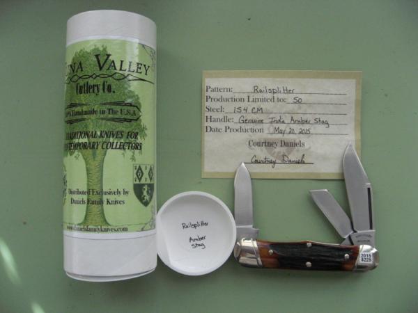 TUNA VALLEY AMBER STAG RAILSPLITTER TUNA VALLEY AMBER STAG RAILSPLITTER