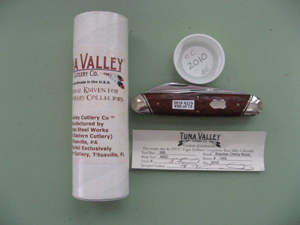 TUNA VALLEY 2010 SMOOTH BRAZILIAN CHERRY WOOD CIGAR CONGRESS