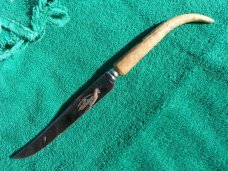 Vtg George Ibberson & Co. Cutlery Knife Sheffield England. Scotland Stag Handle