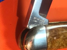1993 Bulldog Brand 3 Blade Whittler Knife w/ Gold Dust Handles & Frost & Blade Etch -1 of 60