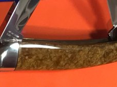 1993 Bulldog Brand 3 Blade Whittler Knife w/ Gold Dust Handles & Frost & Blade Etch -1 of 60