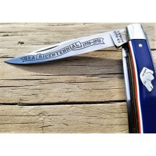 KABAR 1976 BICENTENNIAL RED WHITE AND BLUE 2 BLADE