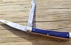 KABAR 1976 BICENTENNIAL RED WHITE AND BLUE 2 BLADE