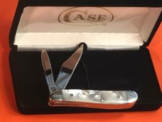 Case xx Peanut Pocket Knife (8220 SS) w Beautiful Mother of Pearl  Handles -NOS & A Beauty!