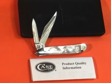 Case xx Peanut Pocket Knife (8220 SS) w Beautiful Mother of Pearl  Handles -NOS & A Beauty!