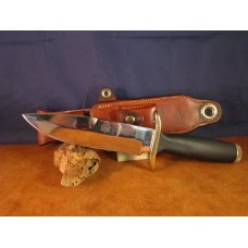 SOLD 70's Bianchi Nighthawk 855 knife with Bianchi leather sheath 0120