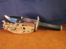 SOLD 70's Bianchi Nighthawk 855 knife with Bianchi leather sheath 0120