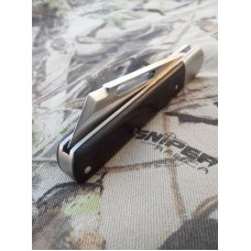 K'roo Custom Sleeveboard African Blackwood Sheepsfoot Knife,2019,NEW