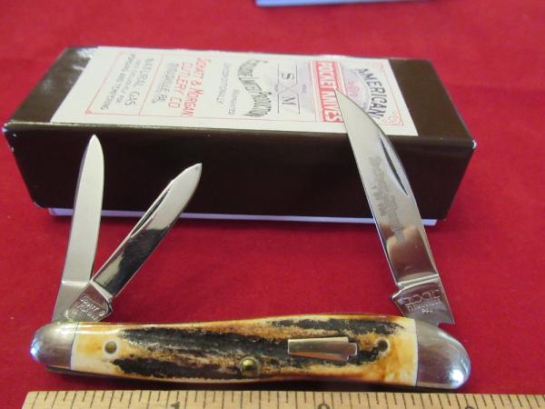 Schatt & Morgan 2007 Stag Wharncliff Whittler Pattern # 033046 Schatt & Morgan 2007 Stag Wharncliff Whittler Pattern # 033046