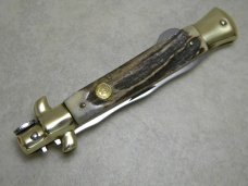 Kissing Crane KC48 Rostfrei Made in Germany Stag Kris Blade Large Stiletto Knife 