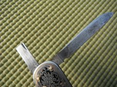 Vintage EKA Sweden Engraved Folding Pocket Knife.