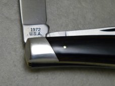 A Bowen Knife Atlanta USA Wood Stockman Knife c.1972