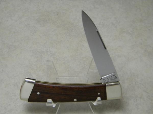 Ka-Bar KA-LOK Stainless 2222 Japan Wood Bolster Lock Locking Blade Knife c.1966-1982 Ka-Bar KA-LOK Stainless 2222 Japan Wood Bolster Lock Locking Blade Knife c.1966-1982