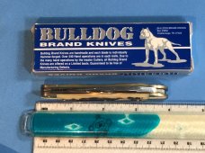 Bulldog Brand Whittler w/ Second Cut Bone Stag Handles -4" Closed  -NOS